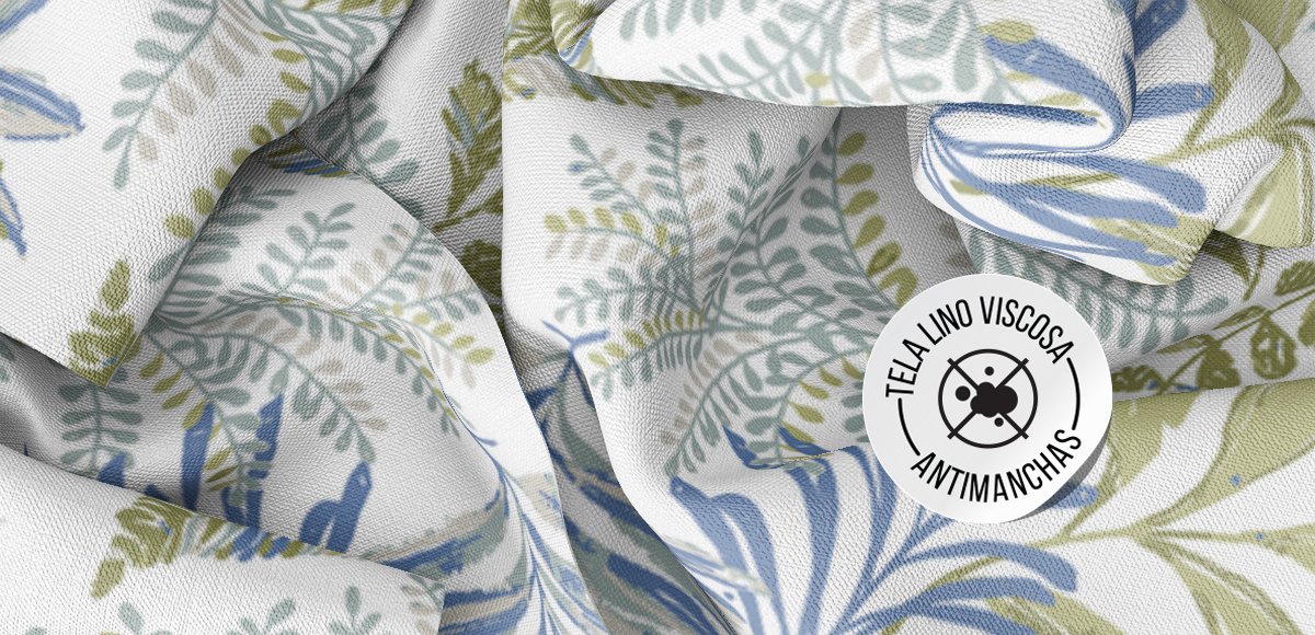 SELVA AZUL (LINO VISCOSA ANTIMANCHAS)