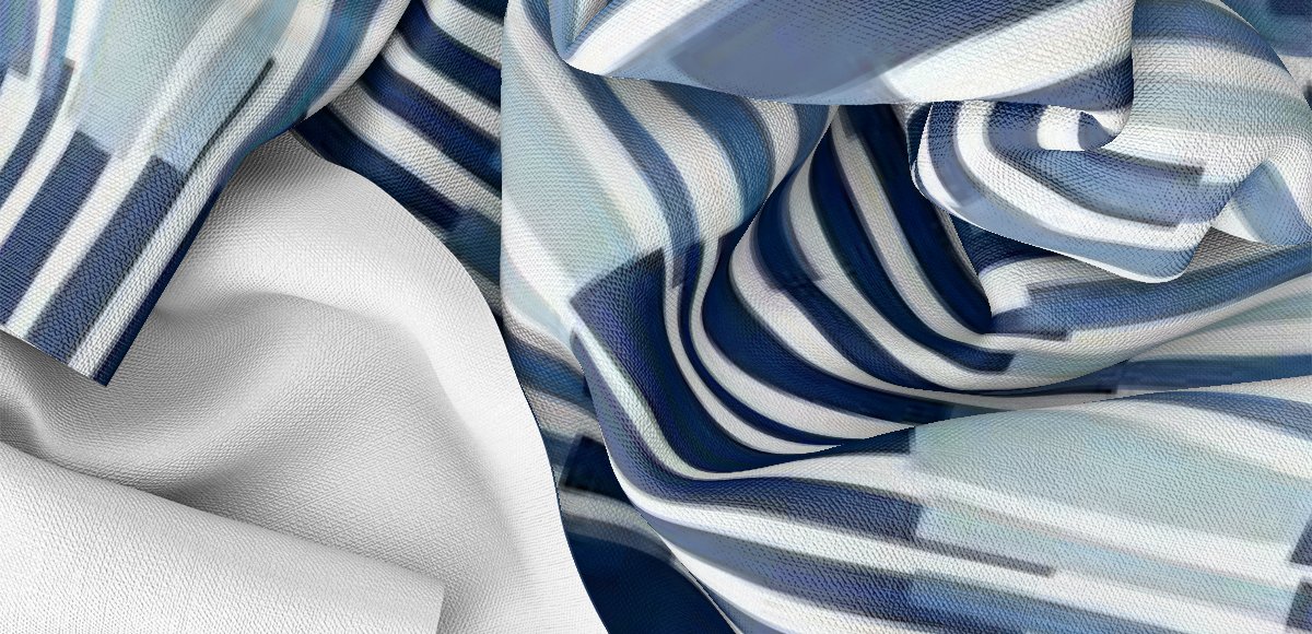 RAYA QUEBRADA AZUL (GABARDINA)