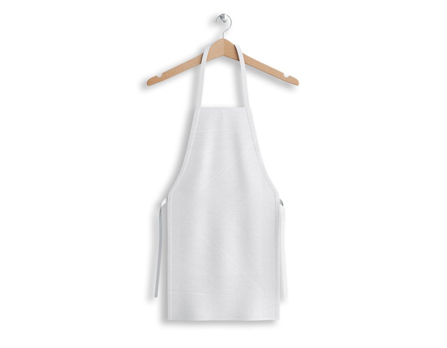 Delantal Cocinero LISO BLANCO (GABARDINA)