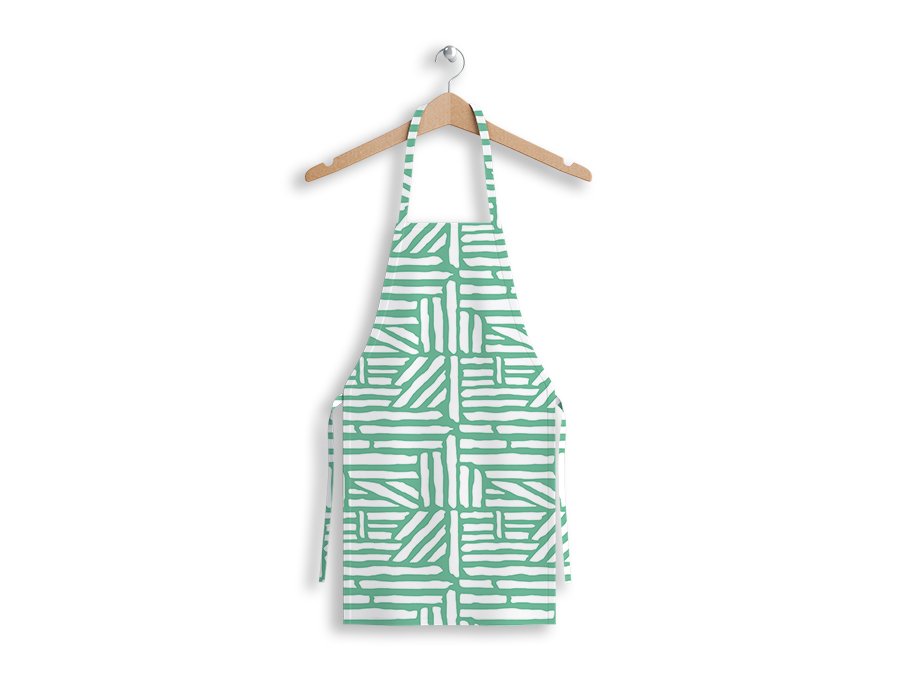 Delantal Cocinero TETRIS AGUA (GABARDINA)