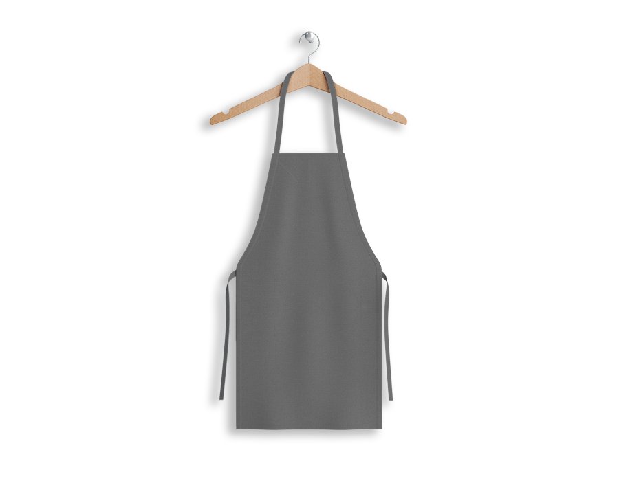 Delantal Cocinero Liso Gris Antimanchas