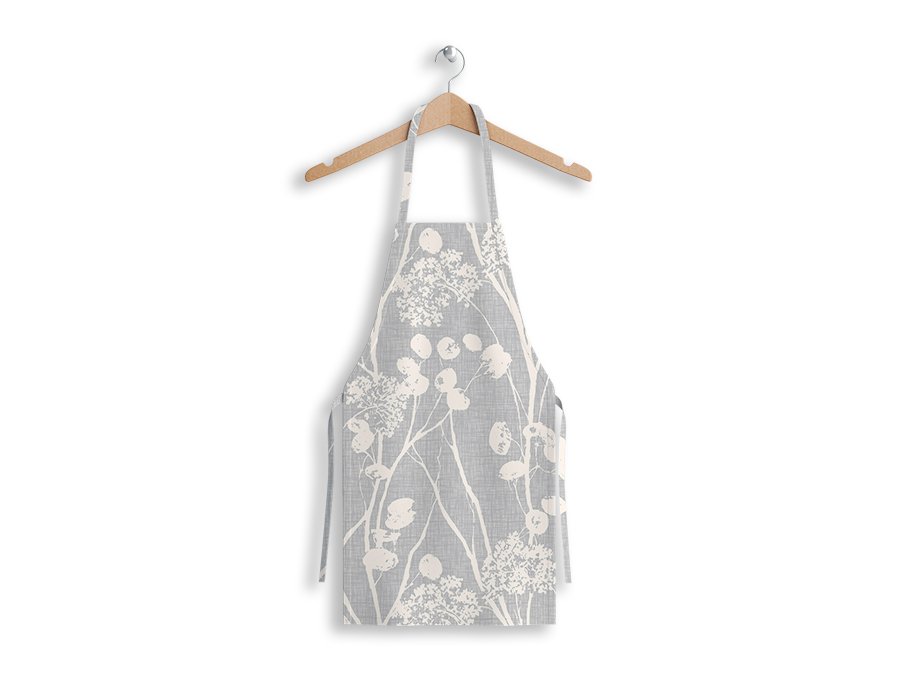 Delantal cocinero LINO GRIS (GABARDINA)