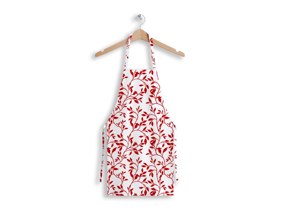 Delantal Cocinero Bosco Red (Gabardina)
