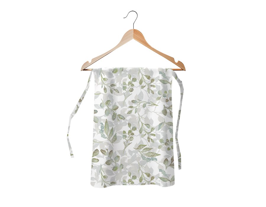 Delantal Cintura Flower Verde Antimanchas