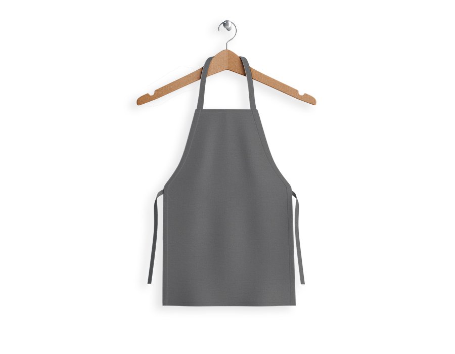 Delantal Infantil LISO GRIS (GABARDINA)