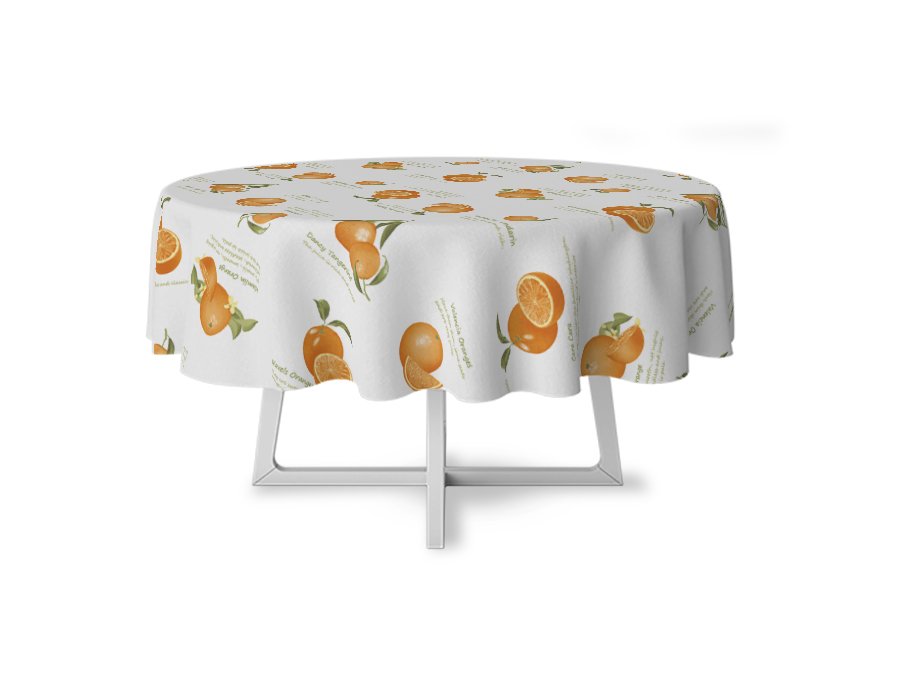 Mantel Redondo Oranges (Acrílico)