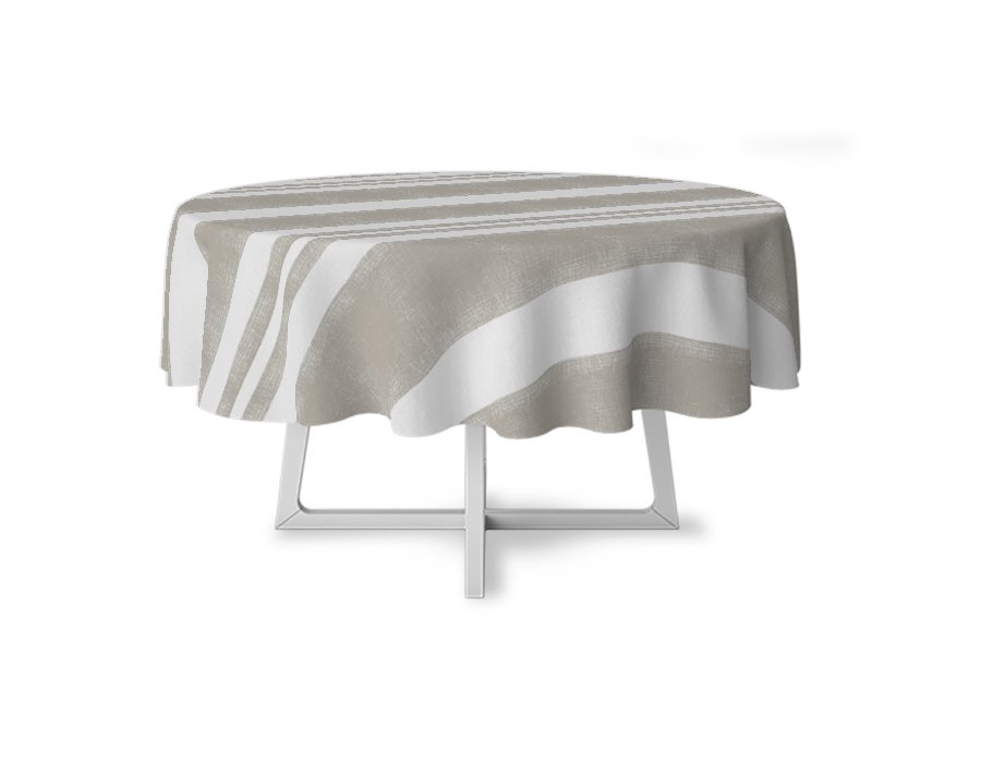 Mantel Redondo Trama (Lino Viscosa)