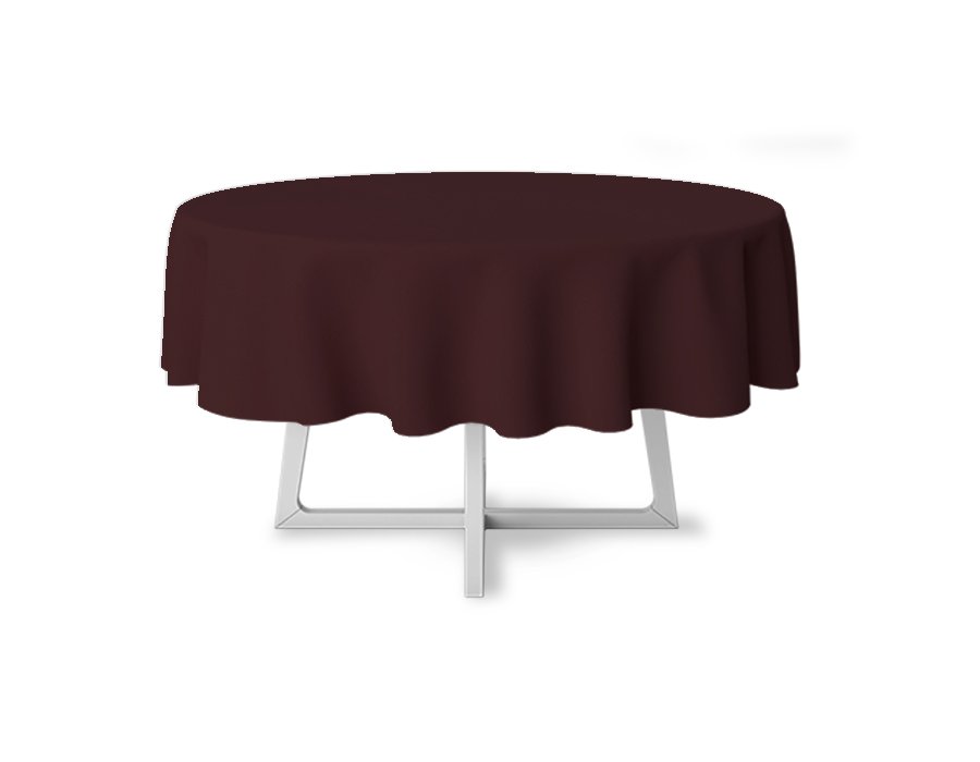 Mantel Redondo Liso Granate (Gabardina)