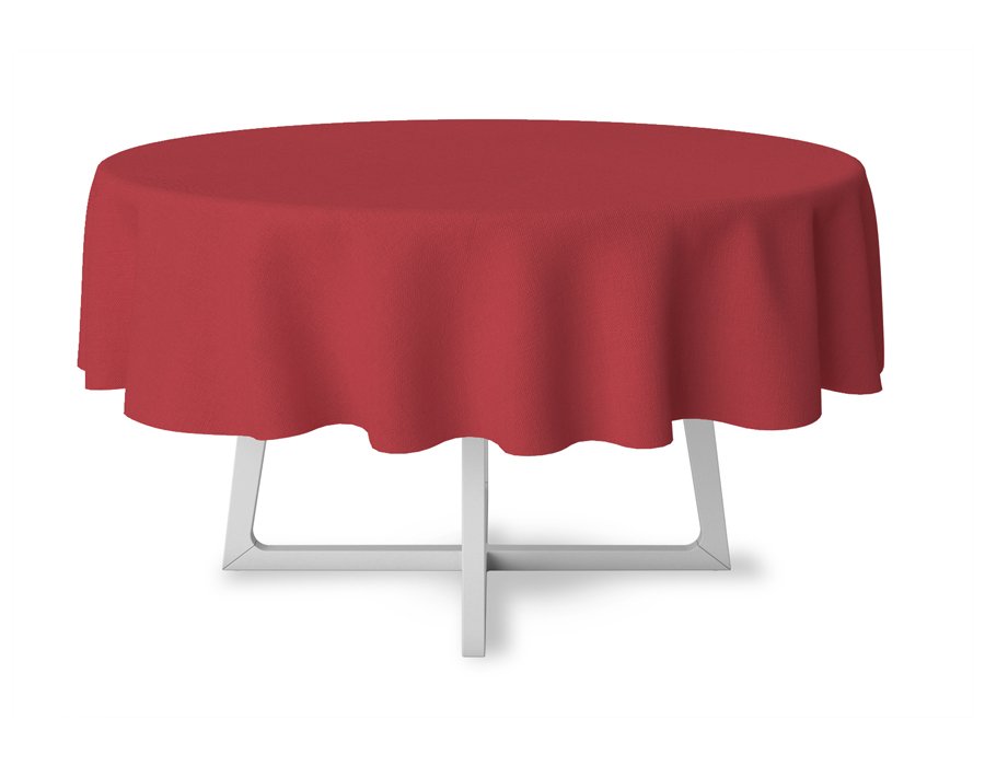 Mantel Redondo LISO ROJO (GABARDINA)