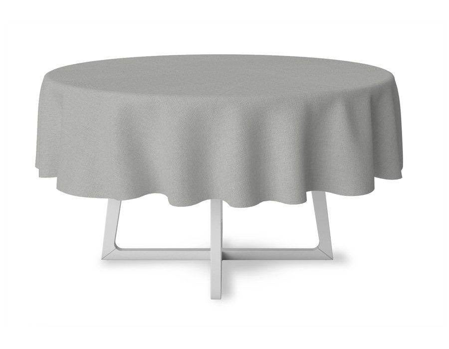 Mantel Redondo LISO NATURAL (GABARDINA)