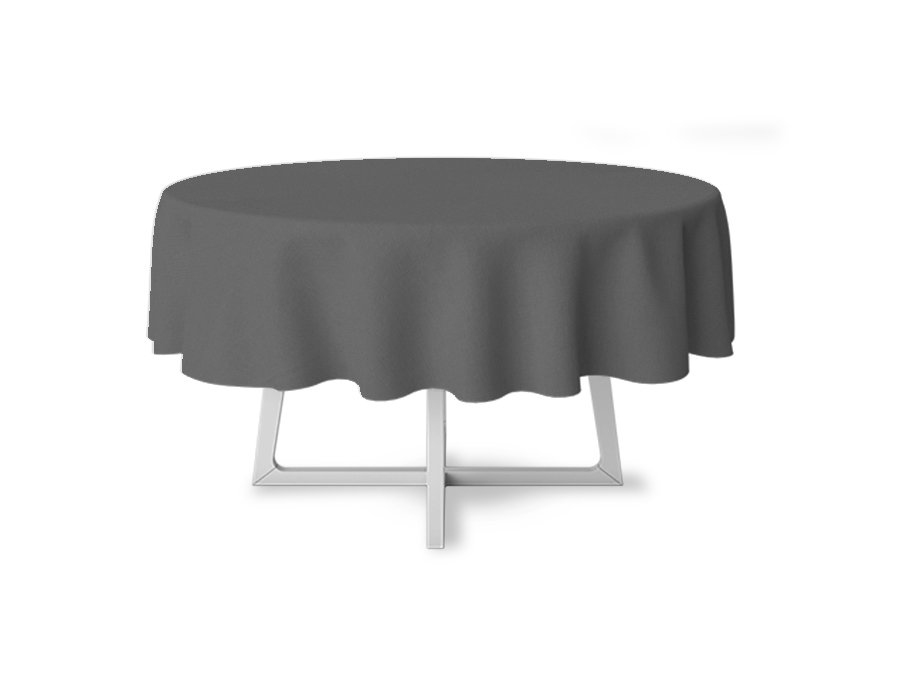 Mantel Redondo LISO GRIS (GABARDINA)
