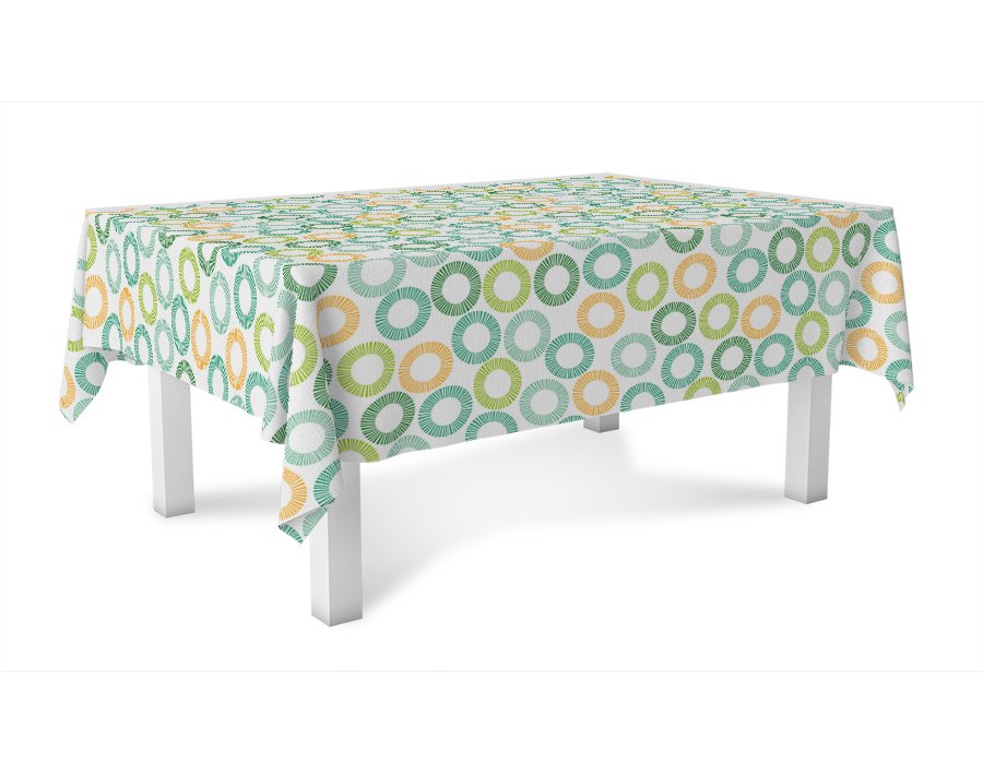 Mantel Rectangular SUNNY AGUA (GABARDINA)