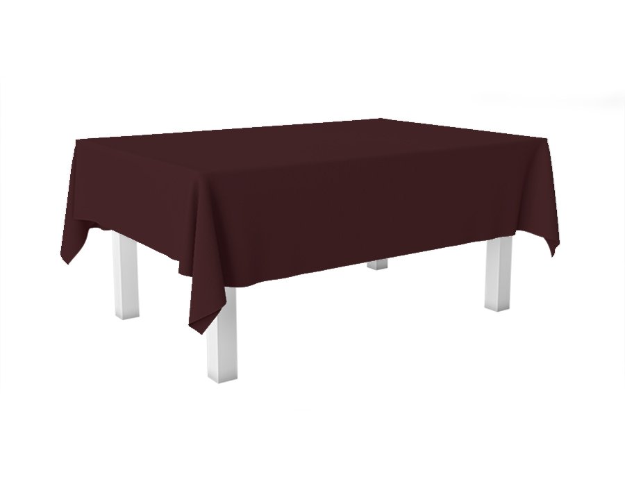 Mantel Rectangular Liso Granate (Gabardina)