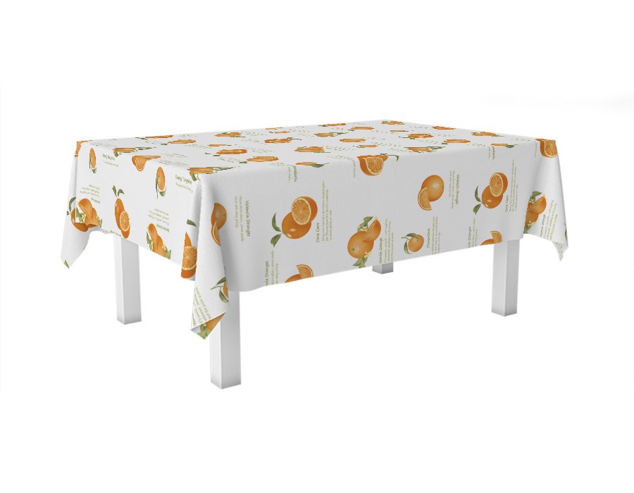 Mantel Rectangular Oranges (Acrílico)