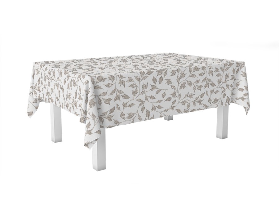 Mantel Rectangular Little Leaves (Gabardina)
