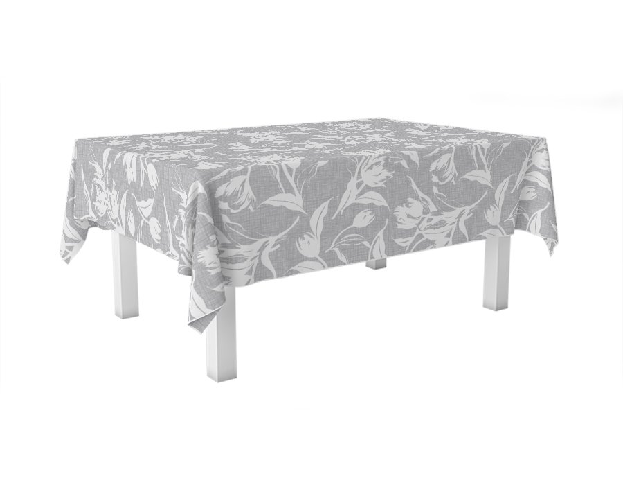 Mantel Rectangular Tulipanes Antimanchas