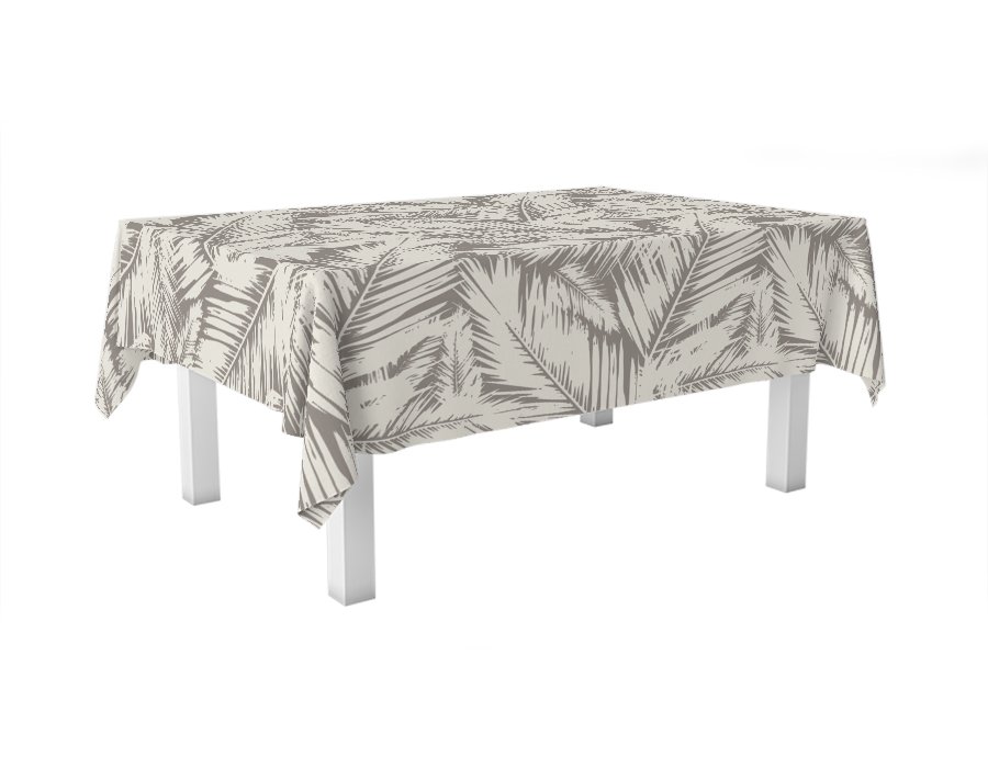 Mantel Rectangular Palmeras (Gabardina)