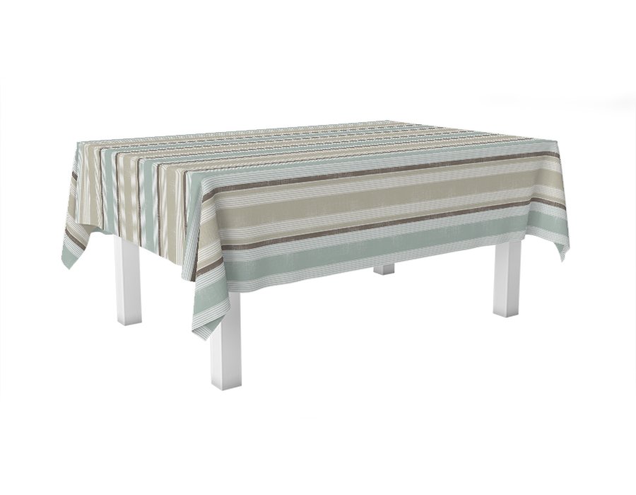 Mantel Rectangular Bruma Aqua (Gabardina)