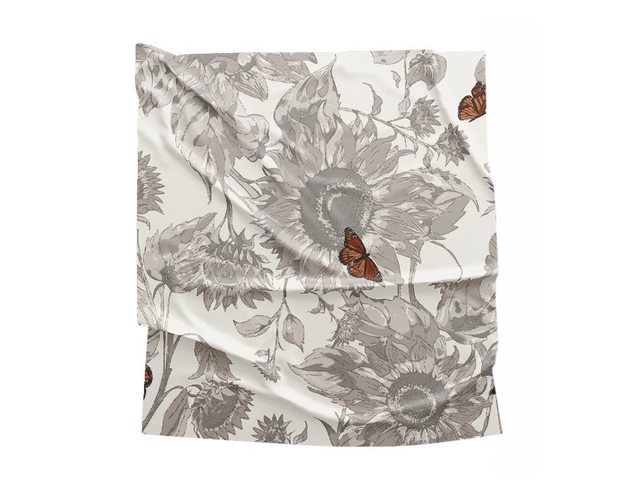 Mantel Picnic SUNFLOWERS (Gabardina)