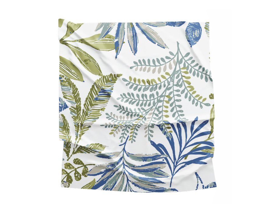 Mantel Picnic Selva Azul (Lino Viscosa)