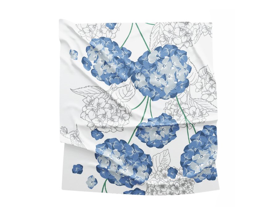 Mantel Picnic Hortensias (Lino Viscosa)