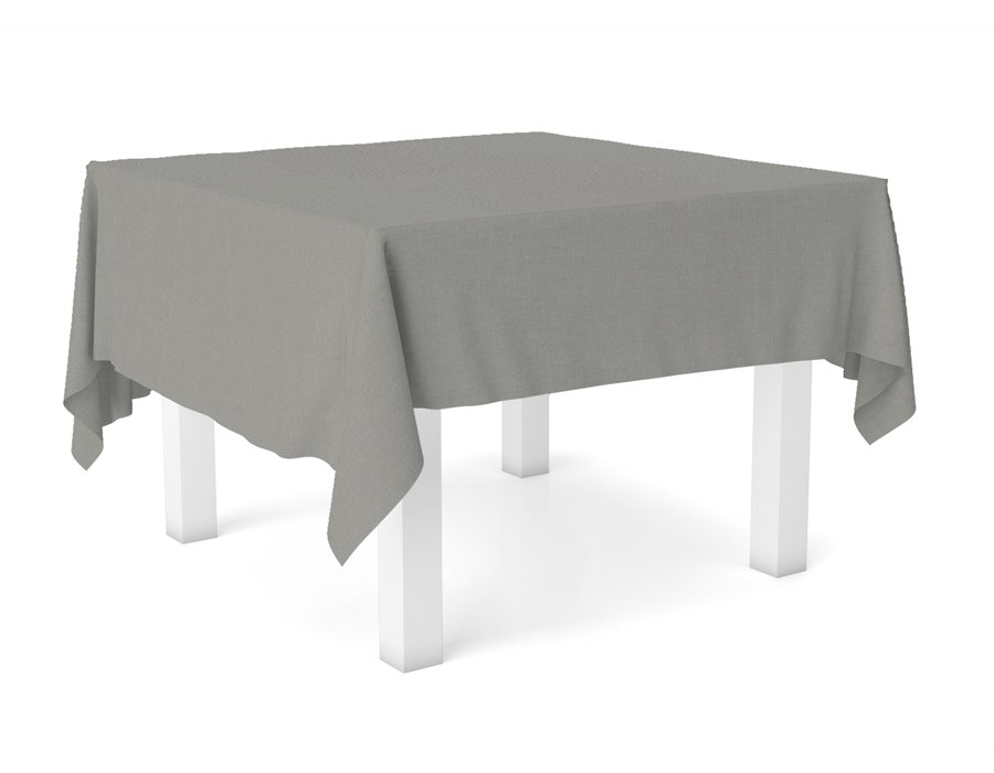 Mantel Cuadrado LISO VISÓN (GABARDINA)