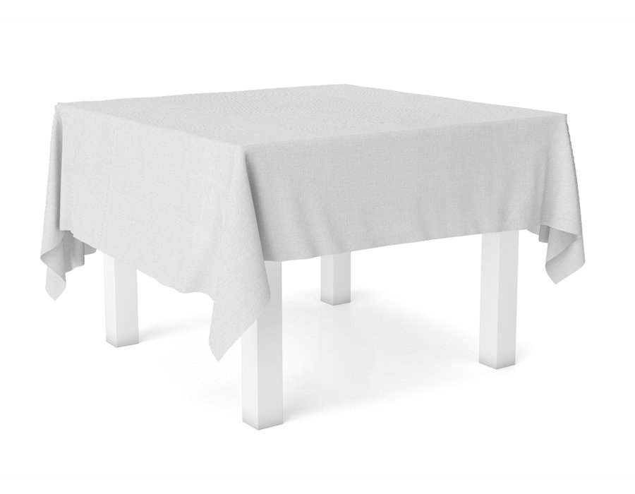 Mantel Cuadrado LISO BLANCO (GABARDINA)