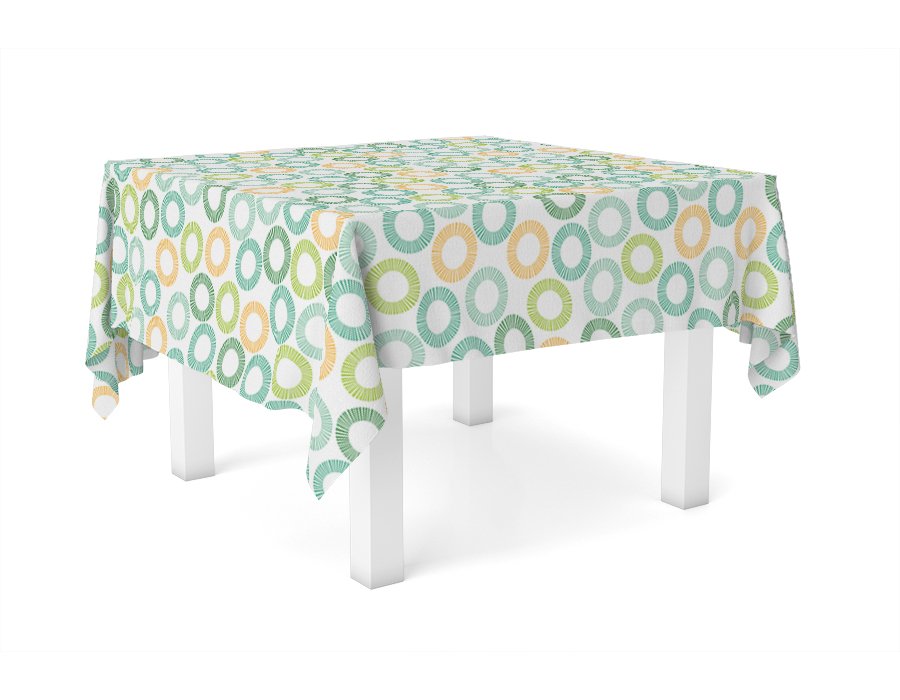 Mantel Cuadrado SUNNY AGUA (GABARDINA)