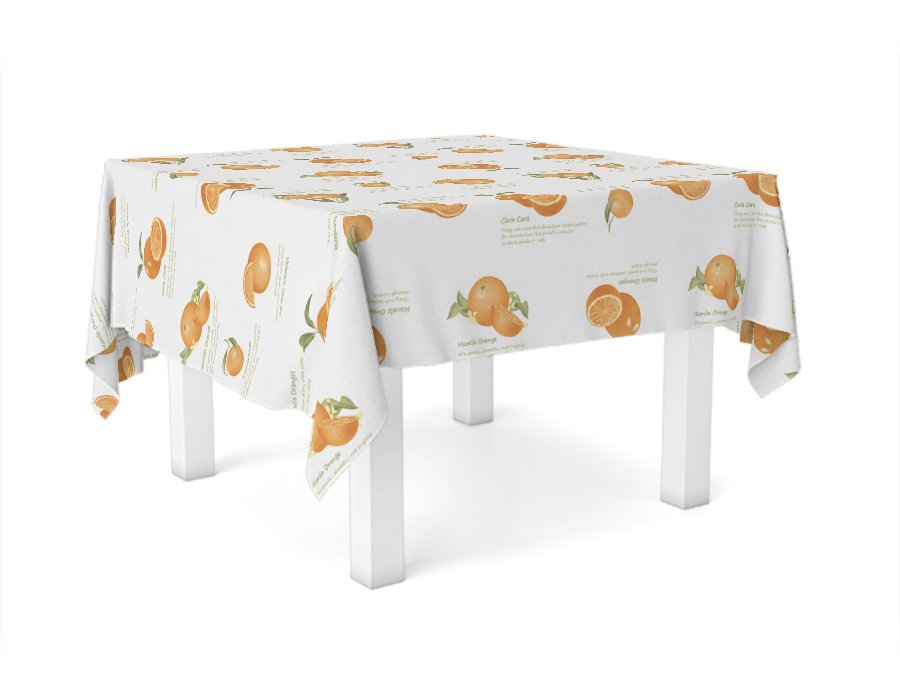 Mantel Cuadrado Oranges (Acrílico)