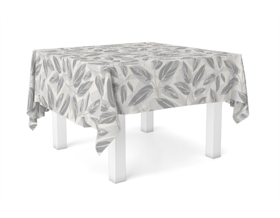 Mantel Cuadrado Alba Gris Antimanchas