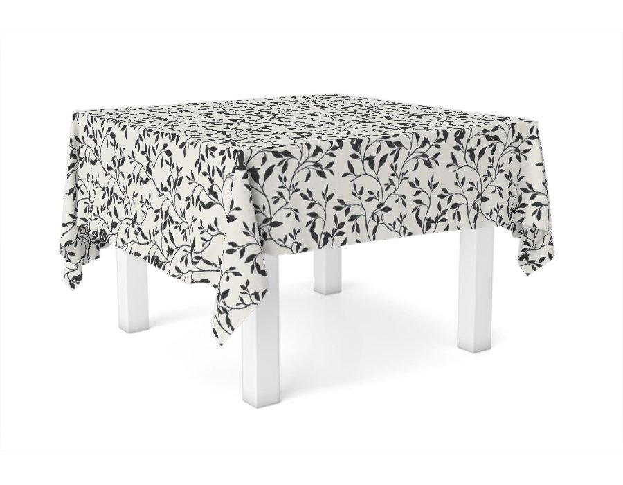 Mantel Cuadrado BOSCO BLACK (GABARDINA)