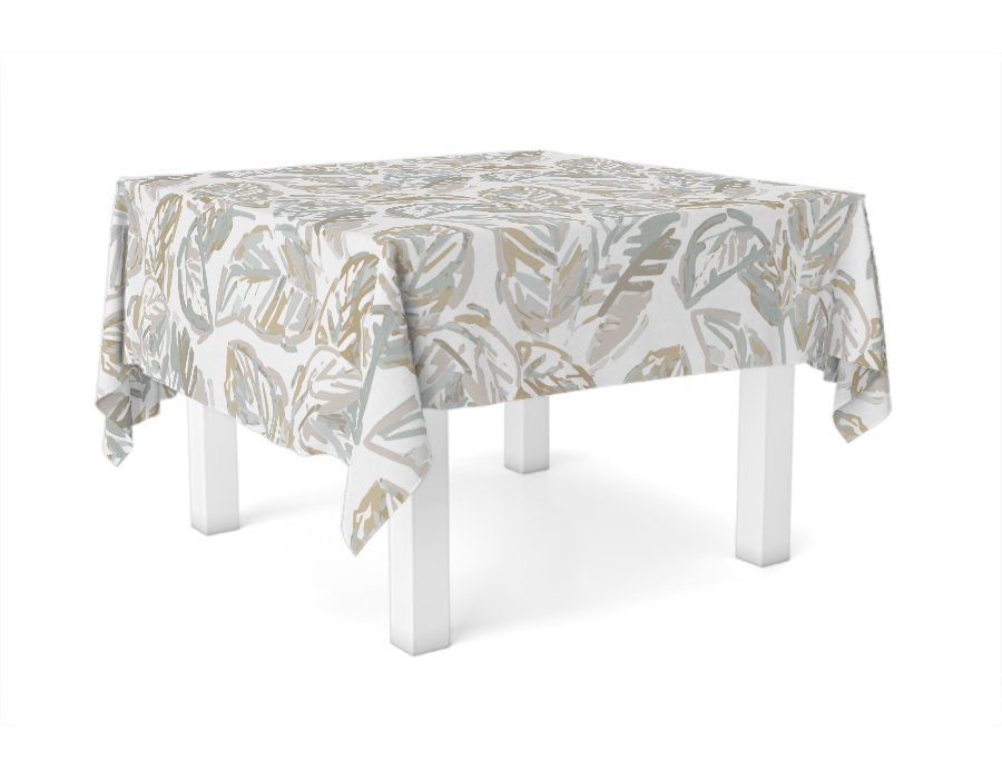 Mantel Cuadrado Pinceladas Aqua Antimanchas