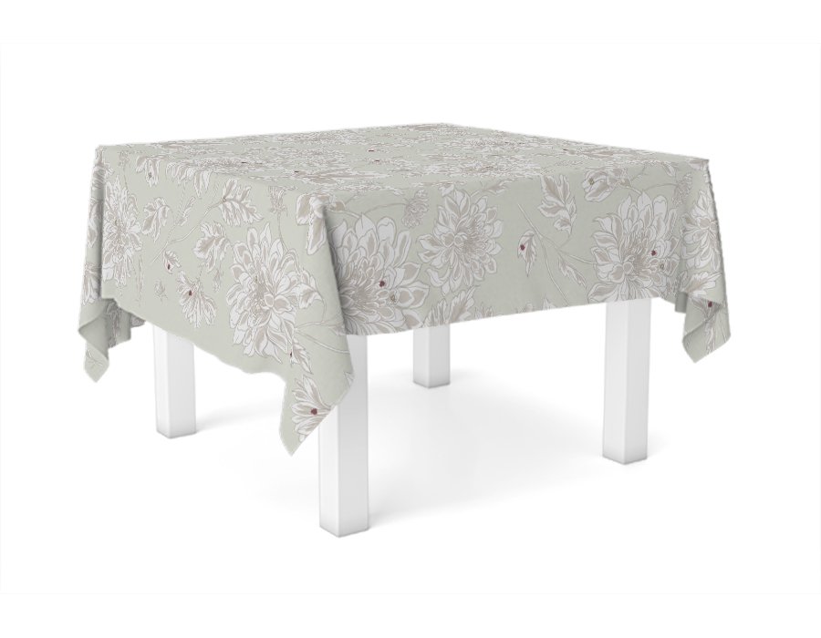 Mantel Cuadrado Spring Verde (Lino Viscosa)