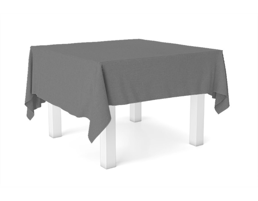 Mantel Cuadrado LISO GRIS (GABARDINA)