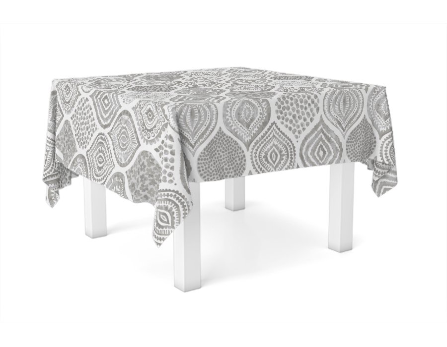Mantel Cuadrado Batik Visón Antimanchas