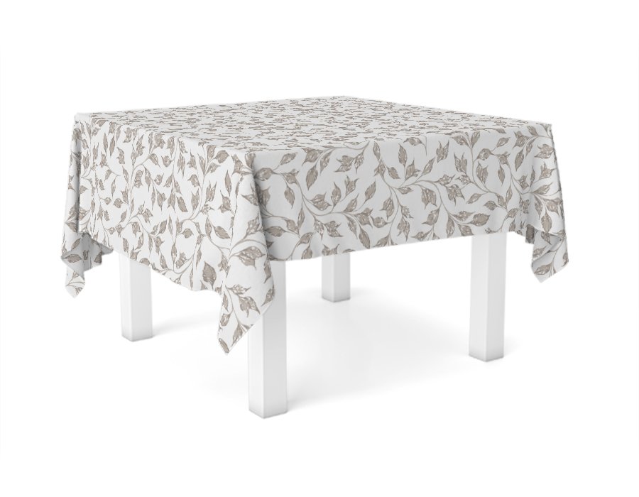 Mantel Cuadrado Little Leaves (Gabardina)