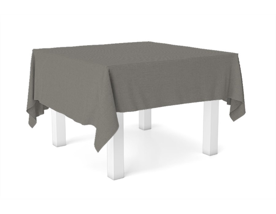 Mantel Cuadrado Tusor Visón