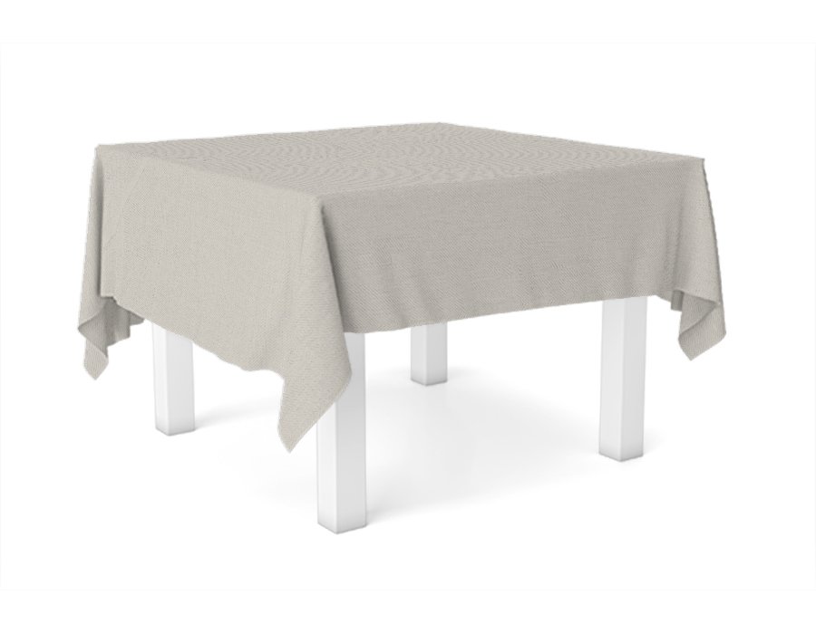 Mantel Cuadrado Tusor Crudo