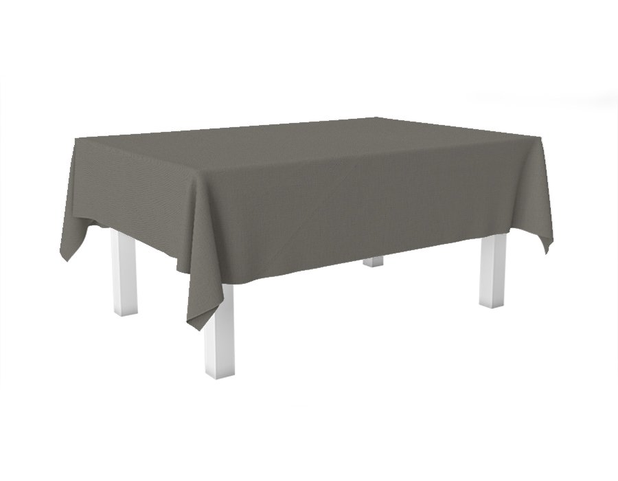 Mantel Rectangular Tusor Visón