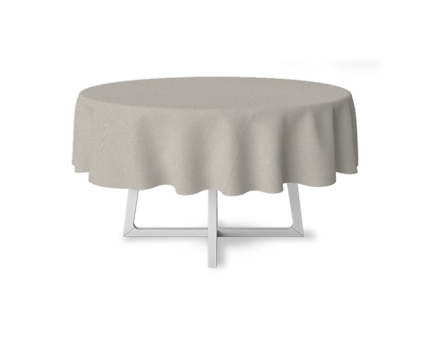 Mantel Redondo Tusor Crudo