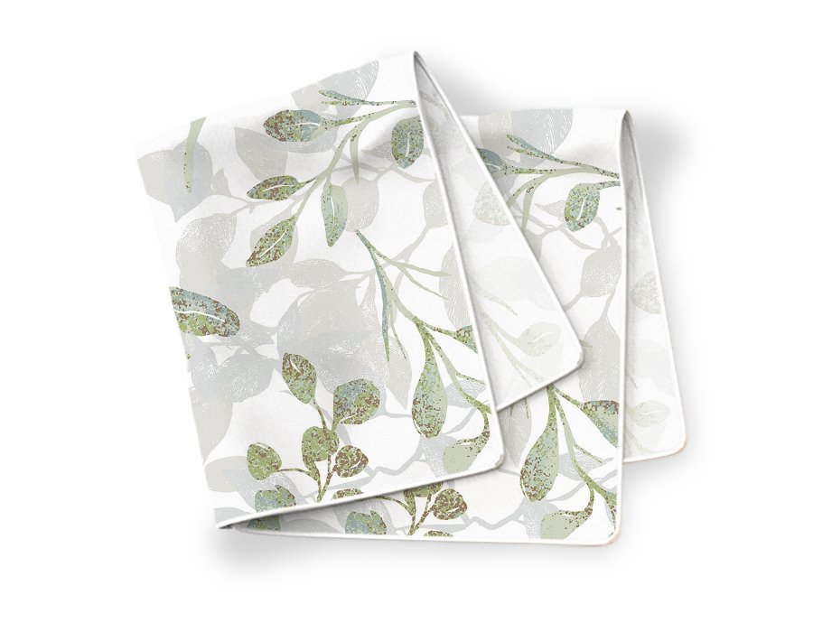 Servilleta Flower Verde Antimanchas