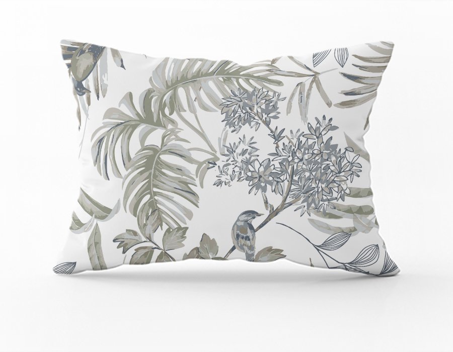 Almohadon Birds Azul  Antimanchas