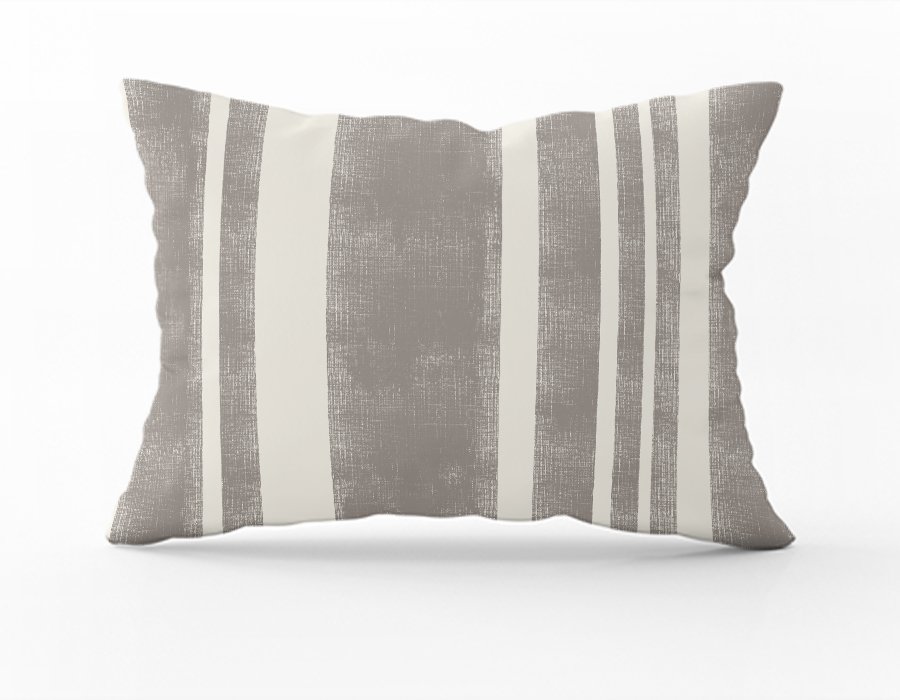 Almohadón Raya Choco (Gabardina)