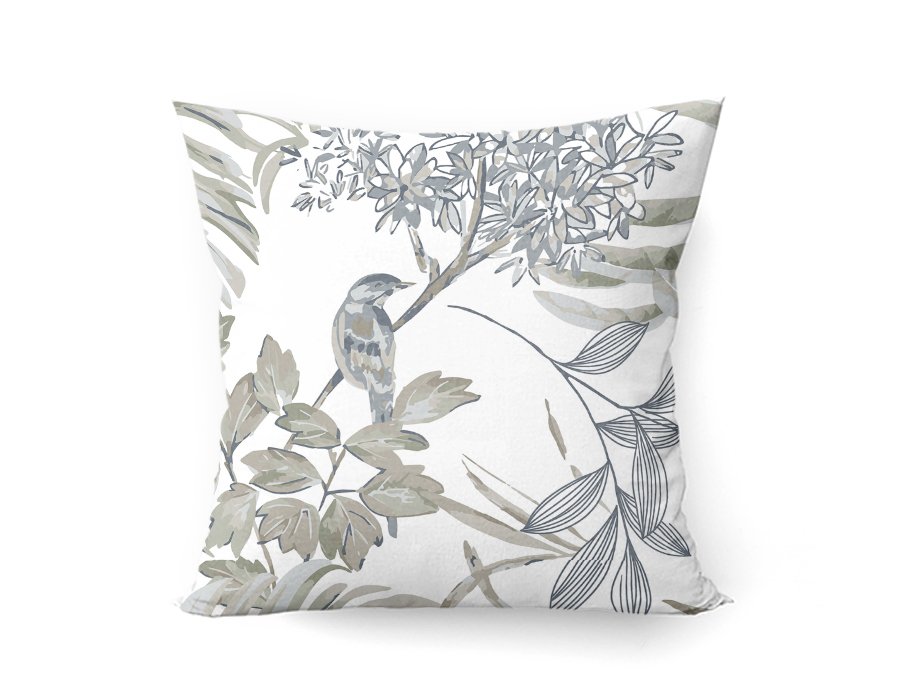 Almohadon Birds Azul  Antimanchas