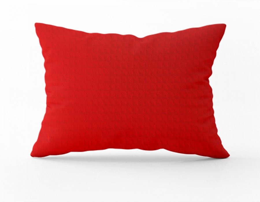 Almohadon Rectangular Rojo Navidad (Panal)