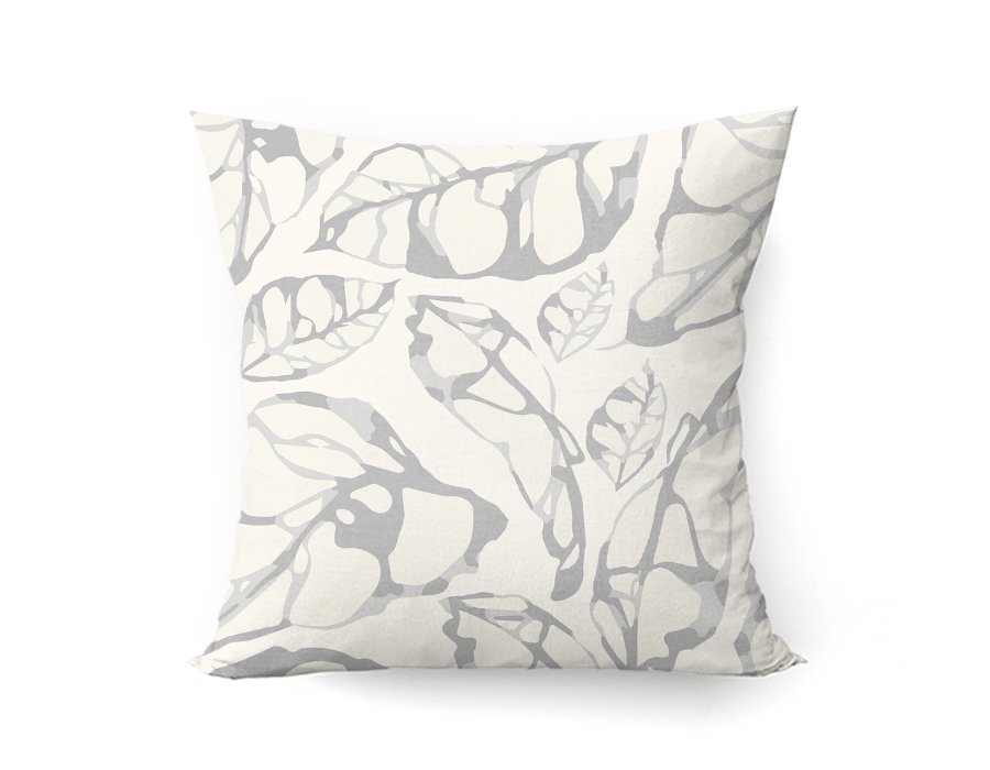 Almohadon FOGLIE GRIS (GABARDINA)