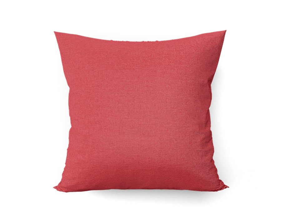 Almohadon Cuadrado Liso Rojo (Gabardina)